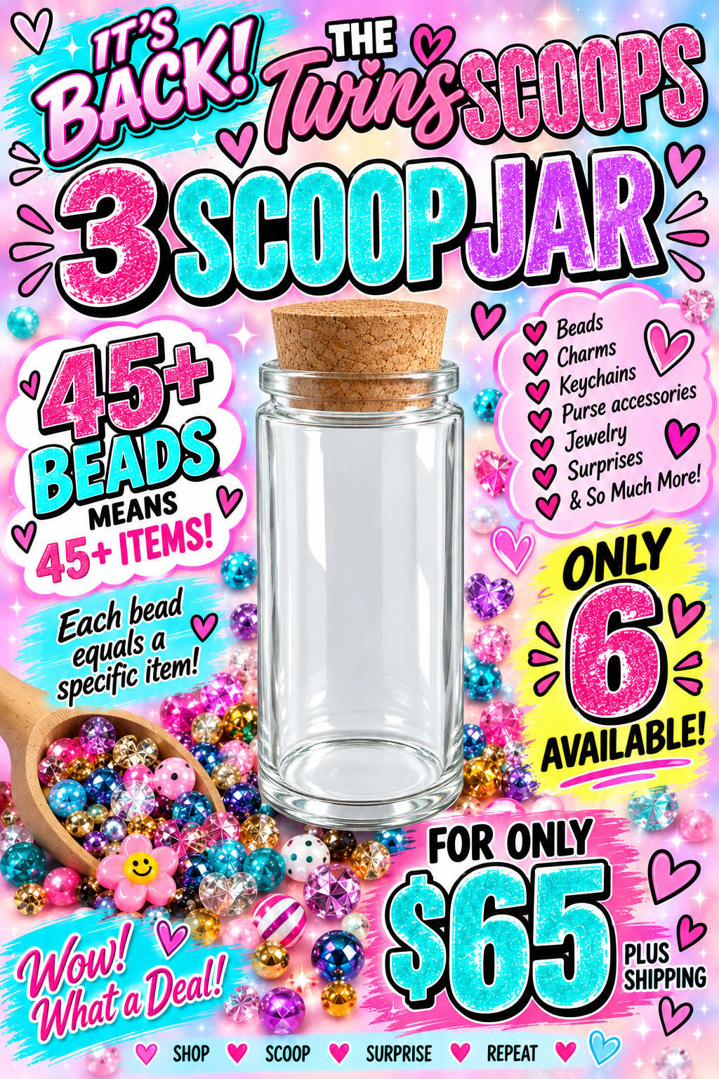 3 scoop jar