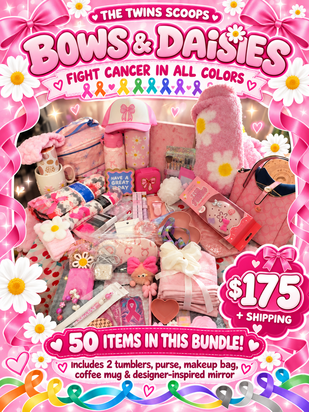 Bows and Daises fight in all colors