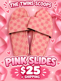 Pink slides size 8.5