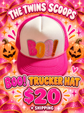 Boo  trucker hat