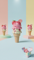 Felt Sundae Keepsake Box