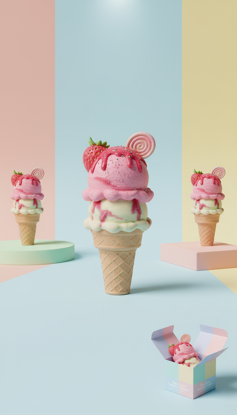 Felt Sundae Keepsake Box